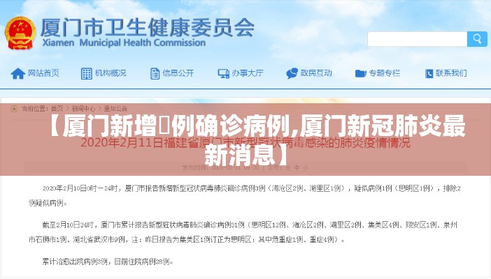 【厦门新增無例确诊病例,厦门新冠肺炎最新消息】 【厦门新增無例确诊病例,厦门新冠肺炎最新消息】
