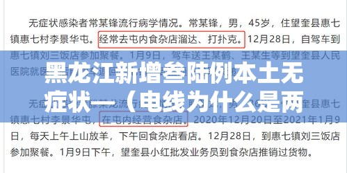 黑龙江新增叁陆例本土无症状—（电线为什么是两根）