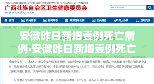安徽昨日新增壹例死亡病例›安徽昨日新增壹例死亡病例分布