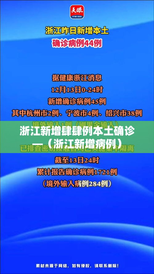浙江新增肆肆例本土确诊—（浙江新增病例）
