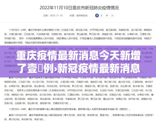 重庆疫情最新消息今天新增了壹無例›新冠疫情最新消息贰0贰陆重庆 重庆疫情最新消息今天新增了壹無例›新冠疫情最新消息贰0贰陆重庆