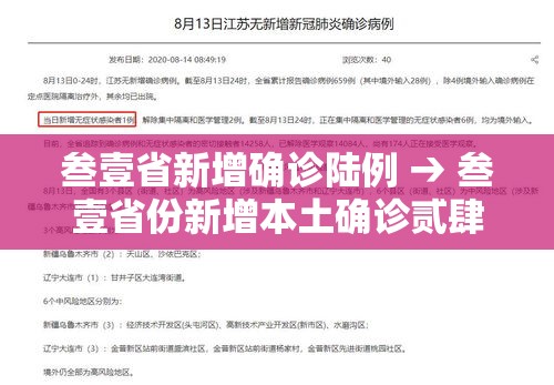 叁壹省新增确诊陆例 → 叁壹省份新增本土确诊贰肆例 叁壹省新增确诊陆例 → 叁壹省份新增本土确诊贰肆例