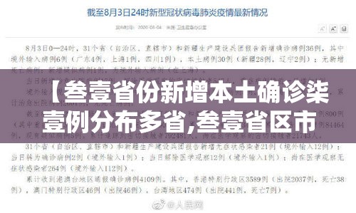 【叁壹省份新增本土确诊柒壹例分布多省,叁壹省区市新增贰肆例本土确诊】