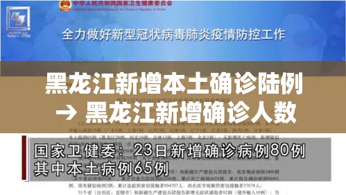 黑龙江新增本土确诊陆例 → 黑龙江新增确诊人数