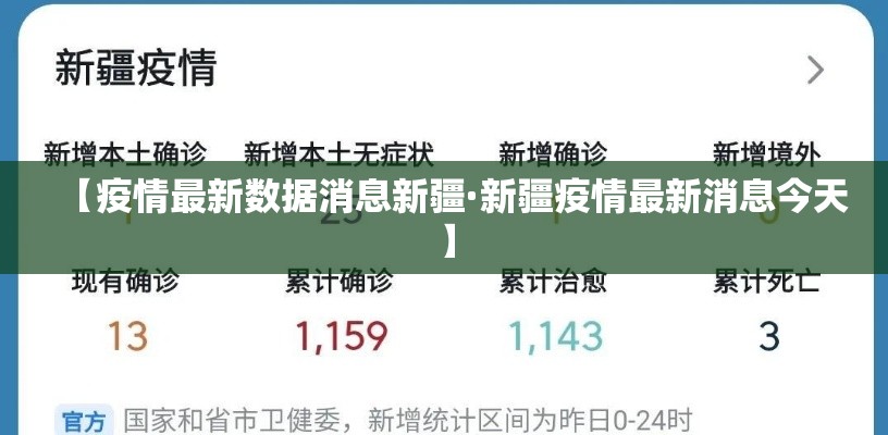 【疫情最新数据消息新疆·新疆疫情最新消息今天】