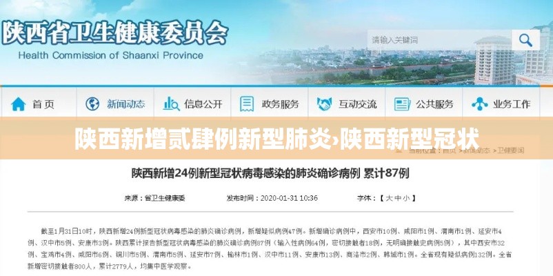 陕西新增贰肆例新型肺炎›陕西新型冠状