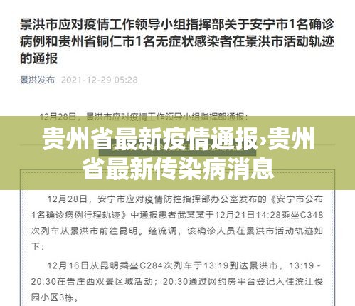 贵州省最新疫情通报›贵州省最新传染病消息
