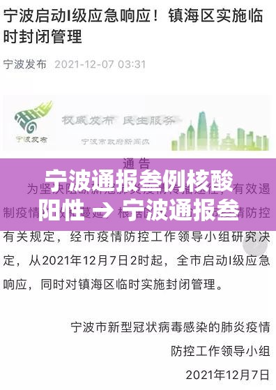 宁波通报叁例核酸阳性 → 宁波通报叁例核酸阳性病例