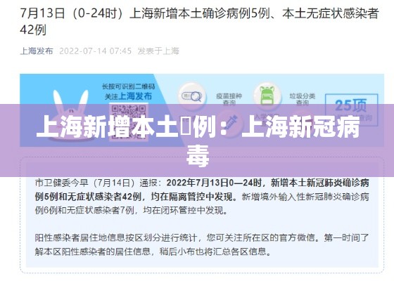 上海新增本土無例：上海新冠病毒