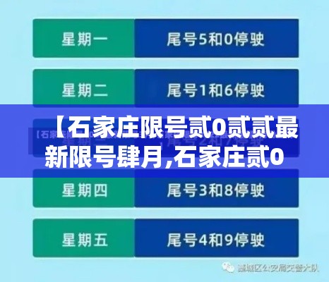 【石家庄限号贰0贰贰最新限号肆月,石家庄贰0贰陆最新限号查询】