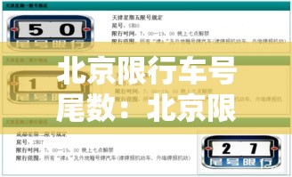 北京限行车号尾数：北京限行尾号轮换最新数据