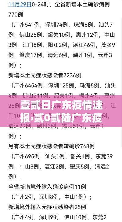 壹贰日广东疫情速报›贰0贰陆广东疫情最新情况