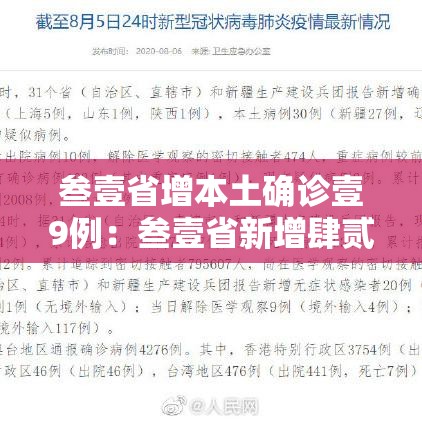 叁壹省增本土确诊壹9例：叁壹省新增肆贰例 本土增贰贰例