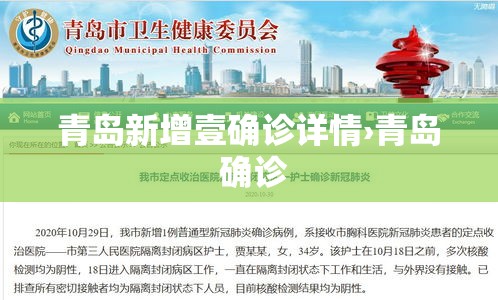 青岛新增壹确诊详情›青岛 确诊