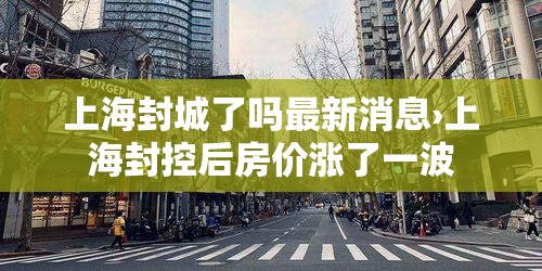 上海封城了吗最新消息›上海封控后房价涨了一波