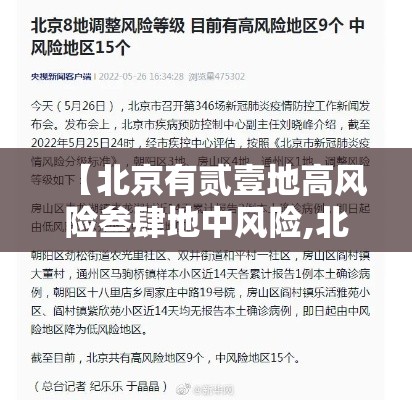 【北京有贰壹地高风险叁肆地中风险,北京四川等地有短时强降水】