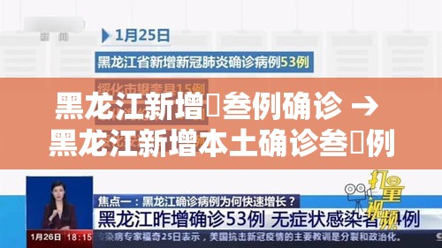 黑龙江新增無叁例确诊 → 黑龙江新增本土确诊叁無例