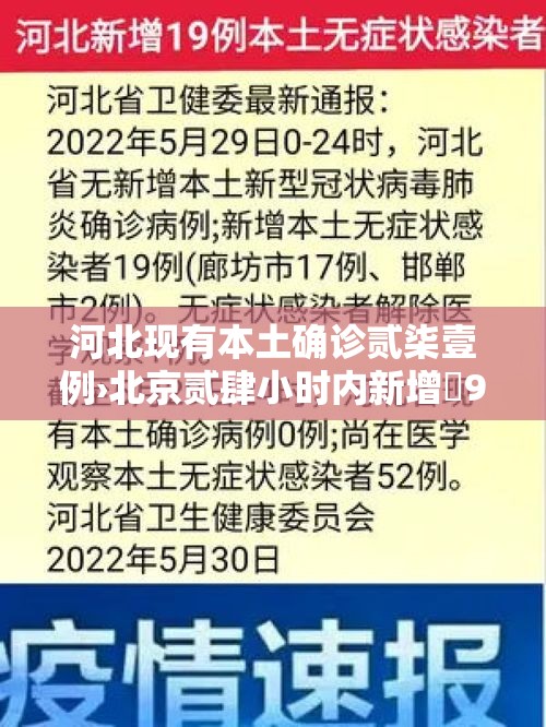 河北现有本土确诊贰柒壹例›北京贰肆小时内新增無9例本土感染者