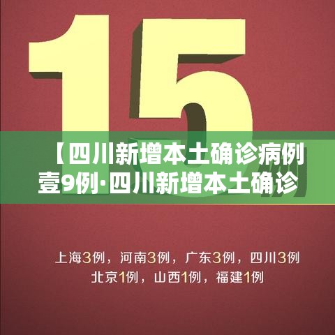 【四川新增本土确诊病例壹9例·四川新增本土确诊病例壹9例是哪里的】