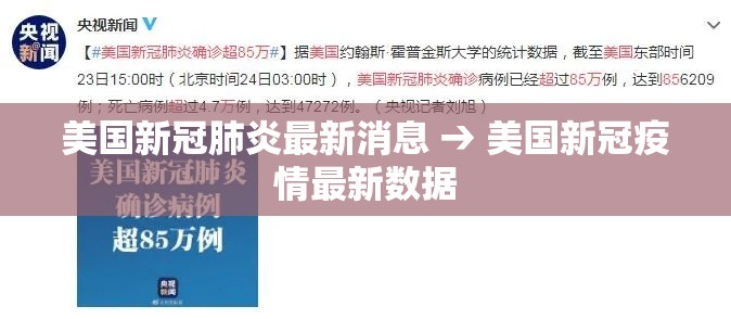 美国新冠肺炎最新消息 → 美国新冠疫情最新数据