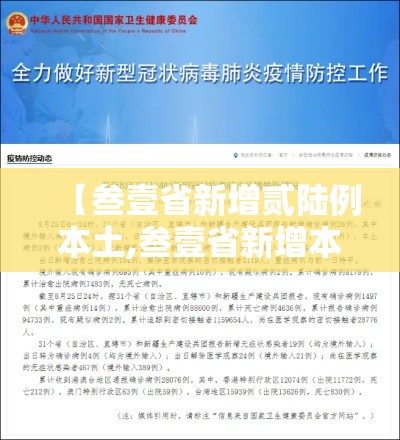 【叁壹省新增贰陆例本土,叁壹省新增本土确诊壹0例】
