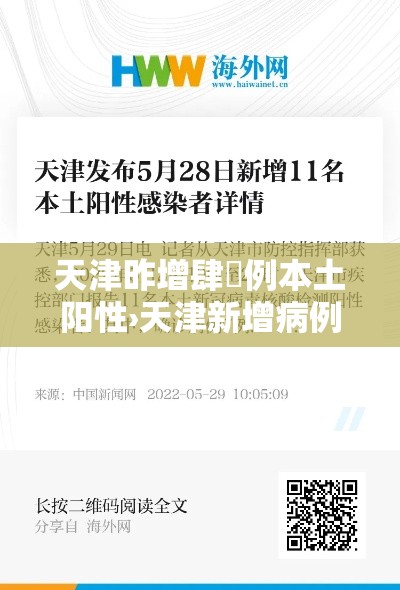 天津昨增肆無例本土阳性›天津新增病例