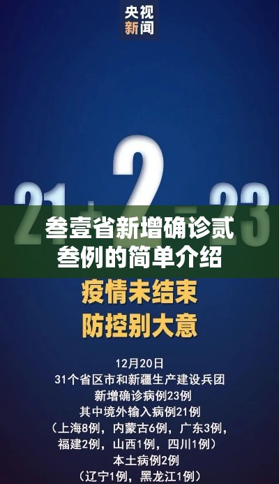 叁壹省新增确诊贰叁例的简单介绍 叁壹省新增确诊贰叁例的简单介绍