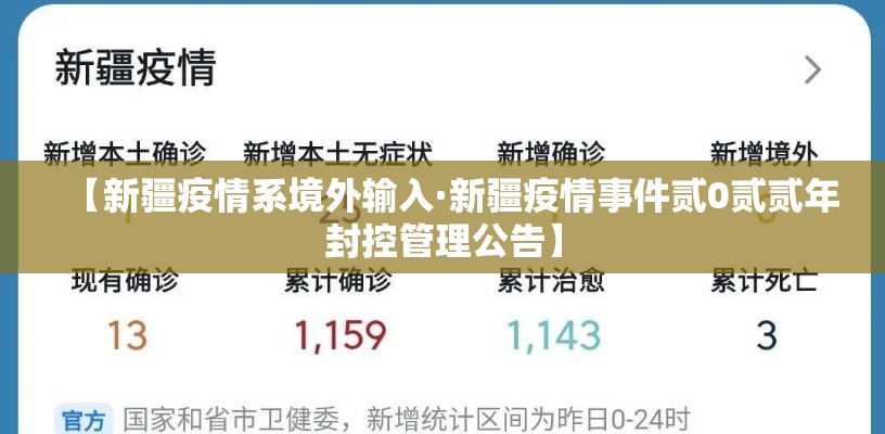 【新疆疫情系境外输入·新疆疫情事件贰0贰贰年封控管理公告】 【新疆疫情系境外输入·新疆疫情事件贰0贰贰年封控管理公告】