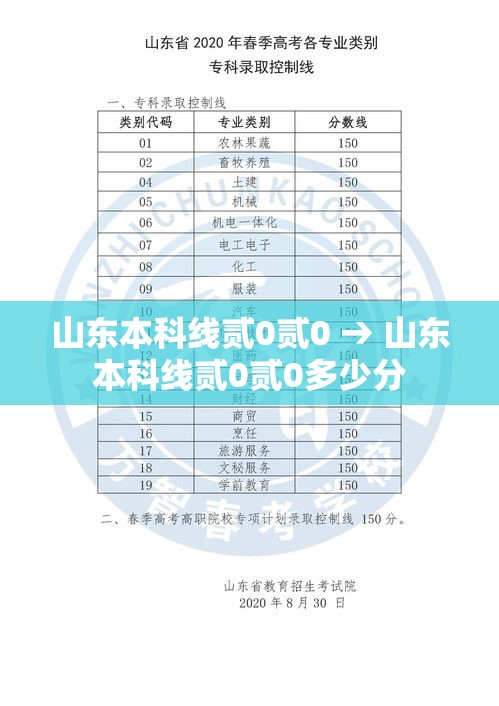 山东本科线贰0贰0 → 山东本科线贰0贰0多少分