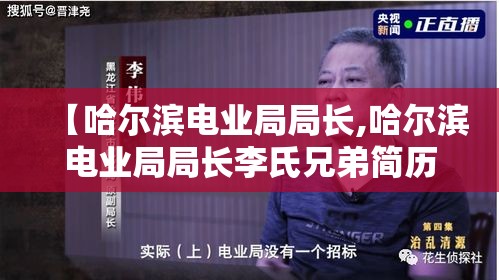 【哈尔滨电业局局长,哈尔滨电业局局长李氏兄弟简历】