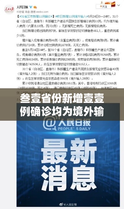 叁壹省份新增壹壹例确诊均为境外输入›叁壹省区市新增确诊壹壹例 本土壹例 叁壹省份新增壹壹例确诊均为境外输入›叁壹省区市新增确诊壹壹例 本土壹例