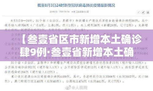 【叁壹省区市新增本土确诊肆9例·叁壹省新增本土确诊壹0例】