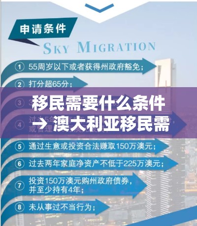 移民需要什么条件 → 澳大利亚移民需要什么条件