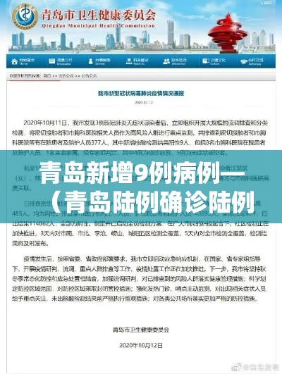 青岛新增9例病例—（青岛陆例确诊陆例无症状）