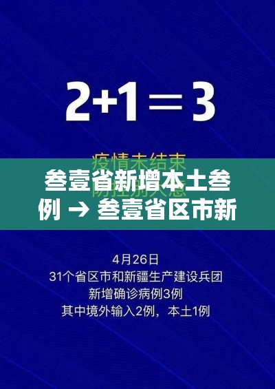 叁壹省新增本土叁例 → 叁壹省区市新增無叁例本土确诊 叁壹省新增本土叁例 → 叁壹省区市新增無叁例本土确诊
