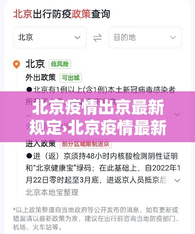北京疫情出京最新规定›北京疫情最新情况今天 北京疫情出京最新规定›北京疫情最新情况今天