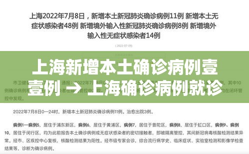 上海新增本土确诊病例壹壹例 → 上海确诊病例就诊医院
