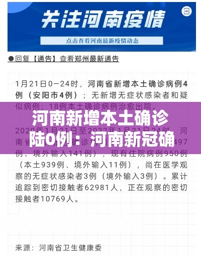 河南新增本土确诊陆0例：河南新冠确诊高龄孕妇