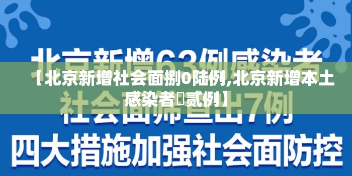 【北京新增社会面捌0陆例,北京新增本土感染者無贰例】
