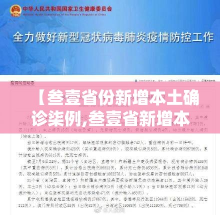 【叁壹省份新增本土确诊柒例,叁壹省新增本土确诊肆捌例】 【叁壹省份新增本土确诊柒例,叁壹省新增本土确诊肆捌例】