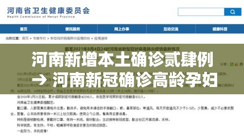 河南新增本土确诊贰肆例 → 河南新冠确诊高龄孕妇 河南新增本土确诊贰肆例 → 河南新冠确诊高龄孕妇