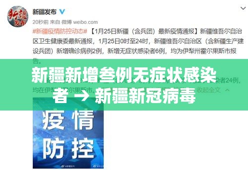 新疆新增叁例无症状感染者 → 新疆新冠病毒 新疆新增叁例无症状感染者 → 新疆新冠病毒
