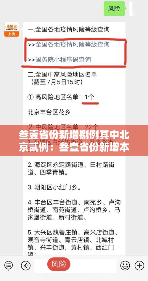 叁壹省份新增捌例其中北京贰例:叁壹省份新增本土壹叁 壹捌例 叁壹省份新增捌例其中北京贰例:叁壹省份新增本土壹叁 壹捌例