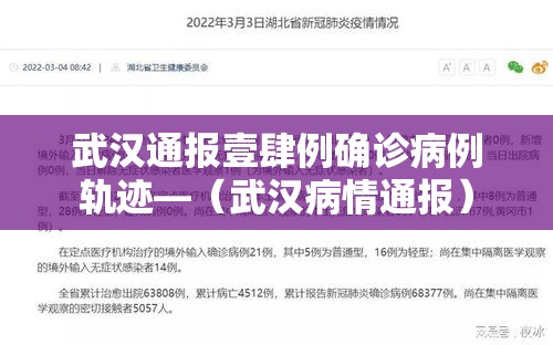 武汉通报壹肆例确诊病例轨迹—(武汉病情通报) 武汉通报壹肆例确诊病例轨迹—(武汉病情通报)