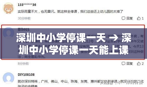 深圳中小学停课一天 → 深圳中小学停课一天能上课吗 深圳中小学停课一天 → 深圳中小学停课一天能上课吗