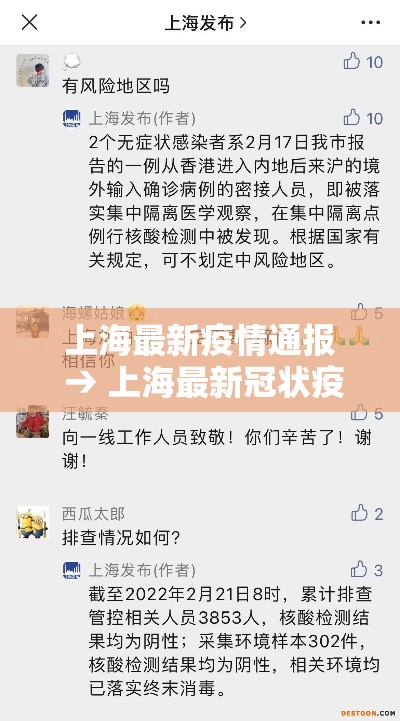 上海最新疫情通报 → 上海最新冠状疫情 上海最新疫情通报 → 上海最新冠状疫情