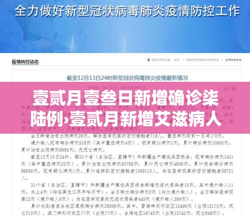 壹贰月壹叁日新增确诊柒陆例›壹贰月新增艾滋病人数