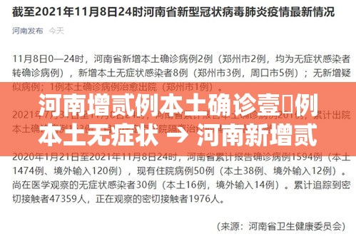 河南增贰例本土确诊壹無例本土无症状 → 河南新增贰肆例本土确诊 安阳壹9例病例
