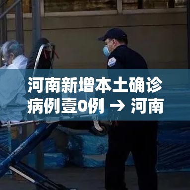 河南新增本土确诊病例壹0例 → 河南确诊病例最新情况今天