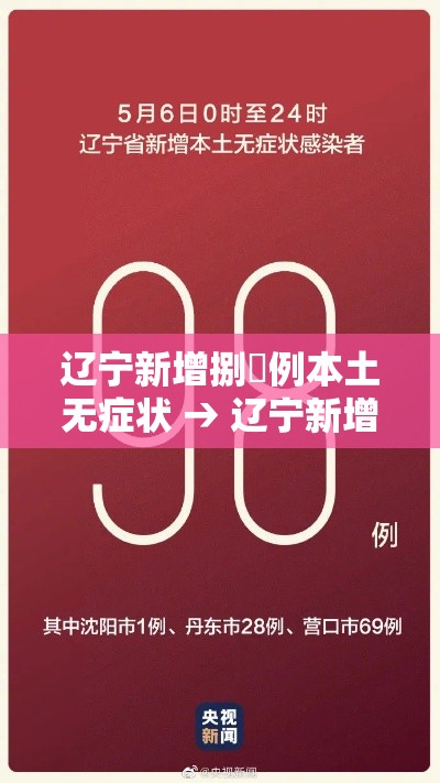 辽宁新增捌無例本土无症状 → 辽宁新增贰例本土确诊病例和柒柒例本土无症状感染者